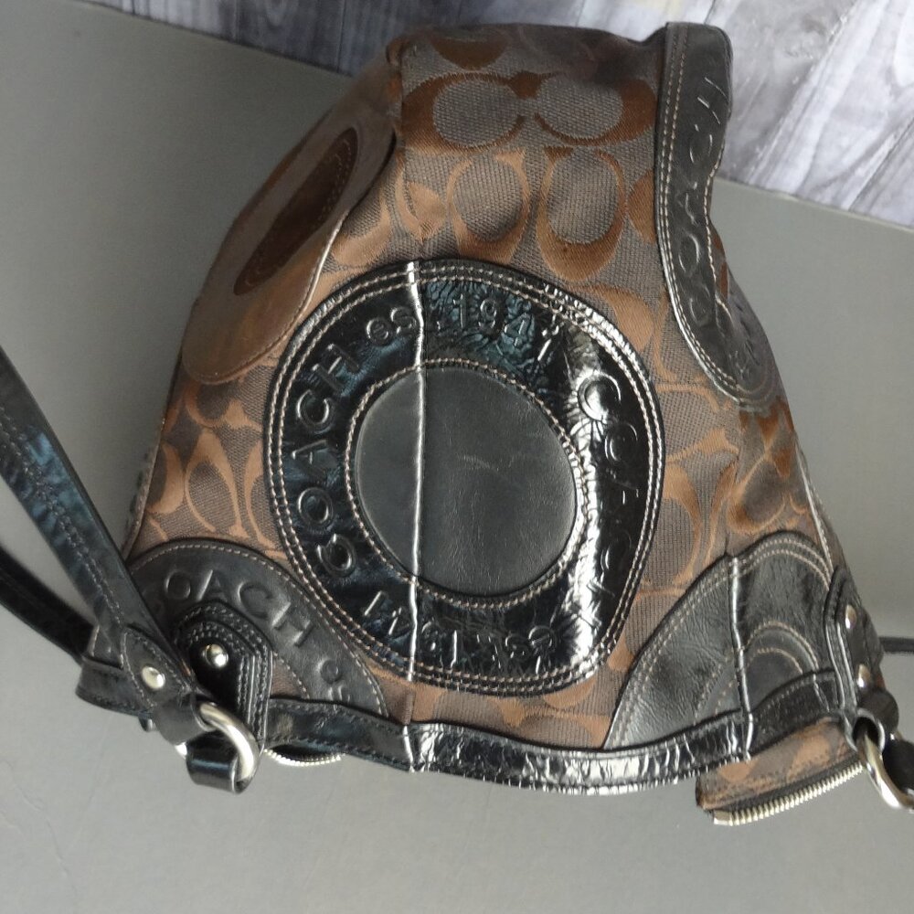 Coach signature circle patchwork tote bag - Picture 4 of 16